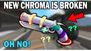 THE NEW CHROMA SWIRLY GUN IS BROKEN... (MM2)