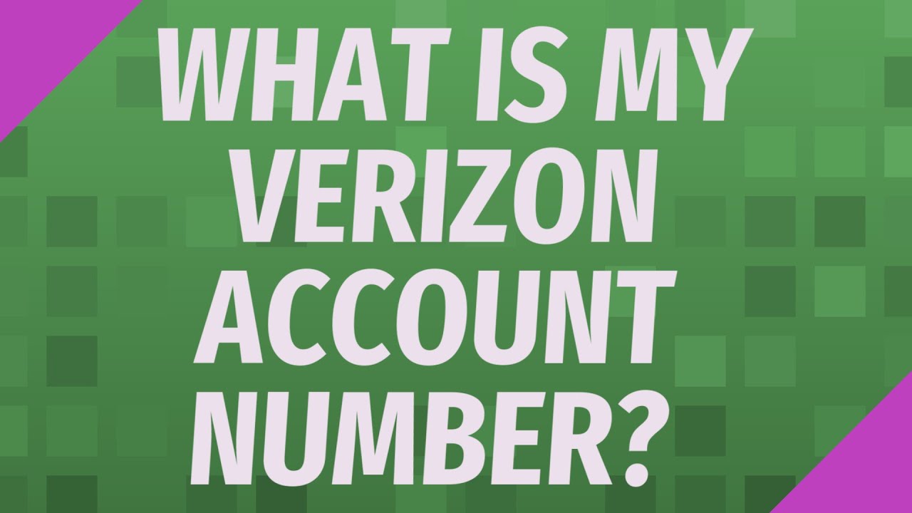 What is my Verizon account number? - YouTube