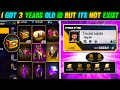 I GOT 3 YEAR OLD ID 😱BUT NOW ITS NOT EXIST || 1 CRORE की ID गायब हो गई || FREE FIRE 🔥