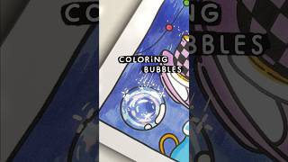 coloring bubbles 🫧✨ simple & easy tutorial for markers #coloring #art #aesthetic #shorts