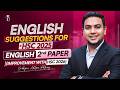 HSC 25 ইংরেজি ২য় পত্রের ১০০ মার্কের ফাইনাল সাজেশন!🔥 English 2nd Paper Final Suggestions | Mohsin Sir