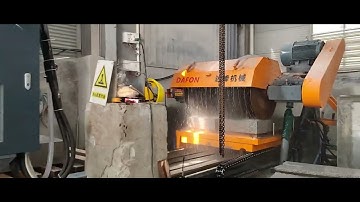 kerb stone cutting machine cutting process
