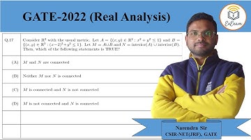 GATE-2022 Mathematics(MA) || Real  Analysis || Question No. 17