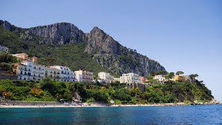 Capri island from the sea, Italy