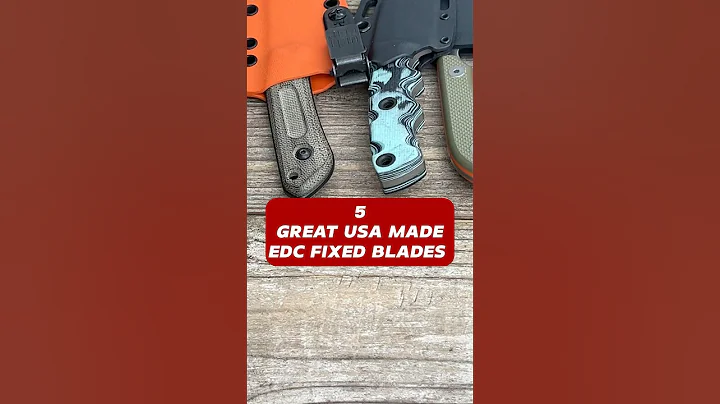 5 Incredible American Made EDC Fixed Blades #edcfixedblade #edc