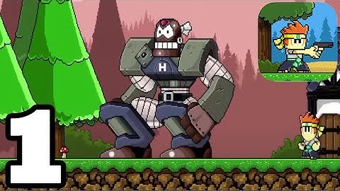 Dan the Man: Action Platformer - Gameplay Walkthrough Part 1 - Prologue to Stage 8-1-1 (Android/iOS)