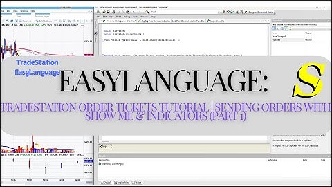TradeStation Order Tickets Tutorial | Orders verzenden met Show Me & Indicators (Deel 1)