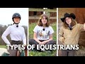 Different types of equestrians funny 
