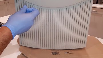 Apple 17" Trinitron Monitor case repair with epoxy resin