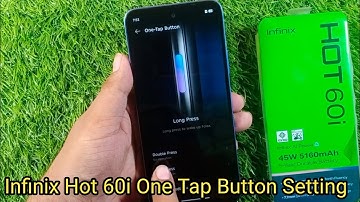  Infinix Hot 60i One Tap Button On/Off Setting 🔥2025