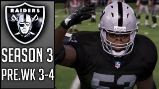 Madden 13 connected careers (raiders): breakout performances!
preseason weeks 3-4 (season 3)