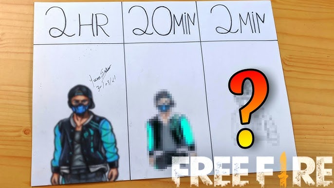 DESENHANDO SHIRO E SKIN COBRA FREE FIRE _ Dibujando Free Fire / Gambar Free  Fire 