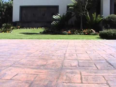 Pisos de concreto estampado. 2015 1:07seg youtube Patios piso diseño