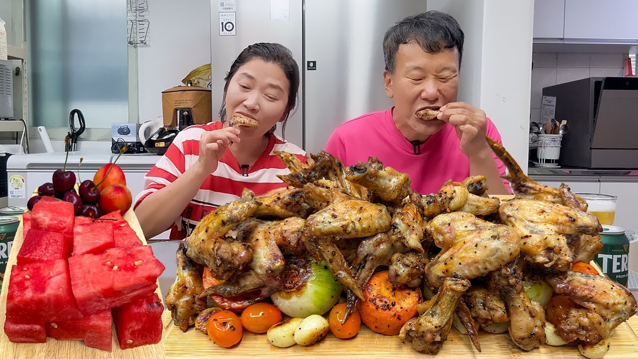 쫄깃한 껍질에 터지는 육즙!! 닭날개 먹자마자 무조건 맥주각🍗🍺