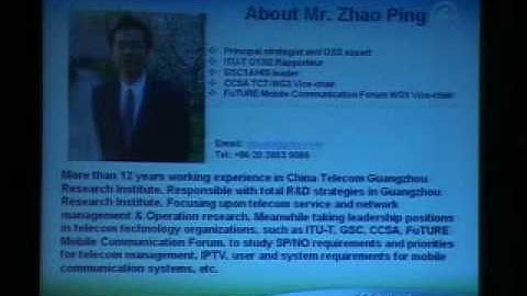 Case Study  Rogers Zhao Ping , VP China Telecom on 3G Market in China Post Restructuring