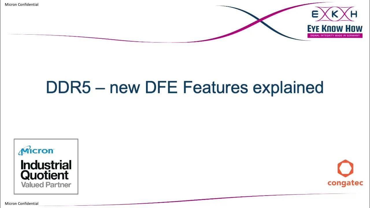 EyeKnowHow DDR5 DFE Features in Serial Interface vs. Memory Interface