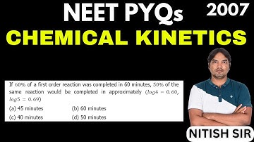 If 60% of a first order reaction was completed in 60 minutes, 50% of the same reaction would be