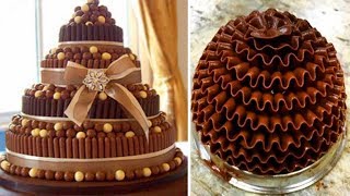 Chocolate cake decorating ideas} diy satisfying decorating,dessert
ideas