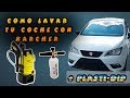 como lavar el coche con una karcher + plasti dip en facias/proyecto ibiza