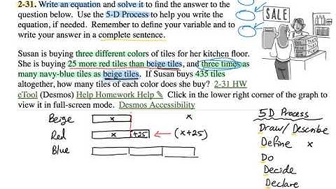 2-31 CPM CC3 Solving Word Problem 5D