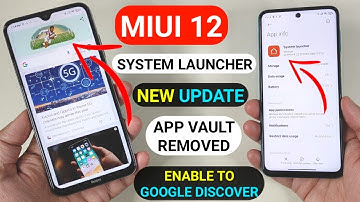 OFFICIAL INDIA 🇮🇳 NEW MIUI 12 SYSTEM LAUNCHER WITH GOOGLE DISCOVER, REDMI DEVICE APP VAULT REMOVED