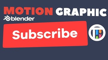 How to Create a YouTube Subscribe Button Motion Graphic in Blender 2.8 Eevee