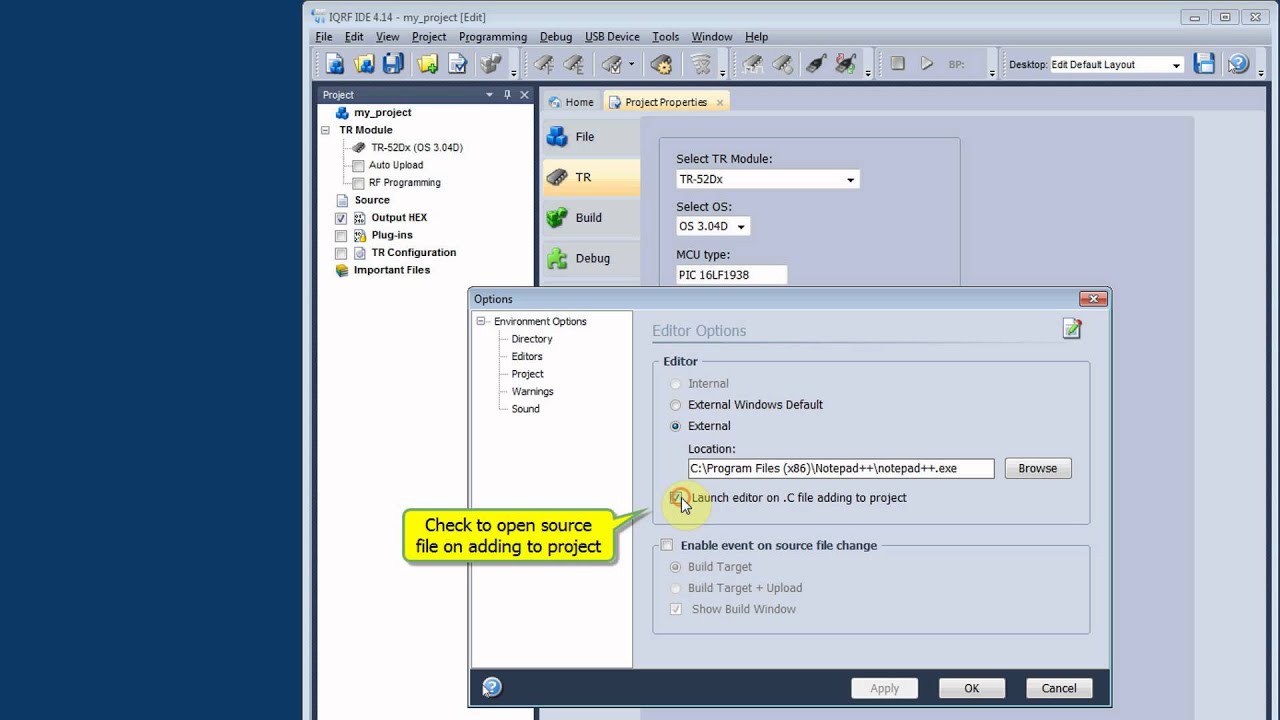 Iqrf Ide IQRF IDE First project - YouTube