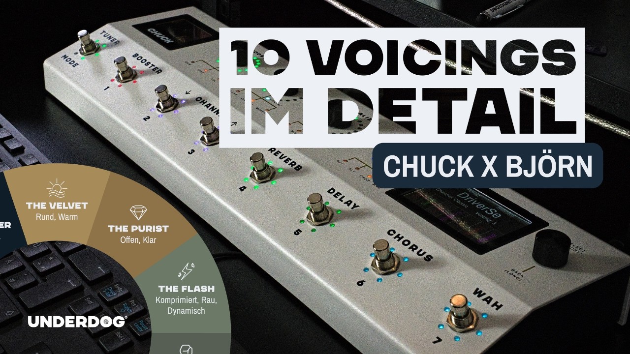CHUCK by underdog: 10 Real Tube Voicings Compared | Rational Preamp Test mit Björn Diewald