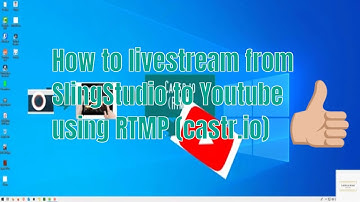 Sling Studio Live streaming using Castr RTMP to YouTube. #slingstudio #youtube #rtmp #castr