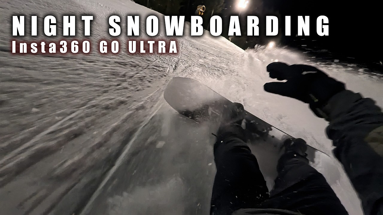 Snowboard Notturna a Pecol | Insta360 GO ULTRA
