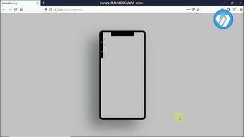 iPhone mockup using html and css