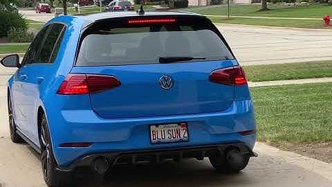 AWE Track Catback exhaust on 2021 VW GTI. MK7.5