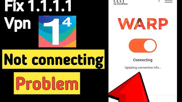 Warp 1.1.1.1 vpn not connecting | How to fix 1111 vpn not connecting | fix warp vpn not connecting |