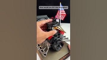 How would you DIY this V8 engine?#vortrixe #enginemodel #diy #v8power #v8