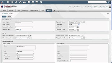 Sugarcrm quotes module video.avi