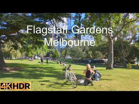 Walking Flagstaff Gardens | Melbourne Australia | 4K HDR