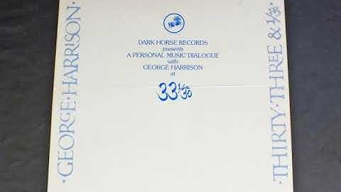 George Harrison 1976 Interview on LP. Done for the album 33 1/3