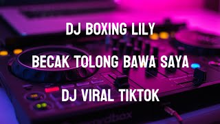 DJ BOXING LILY BECAK TOLONG BAWA SAYA FULL BASS