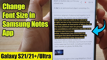 How to Change Font Size in Samsung Notes App & Galaxy S21/Ultra/Plus