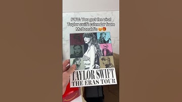 Perfect gift for a Taylor Swift fan✨💖#taylorswift #swifties #adventcalendar