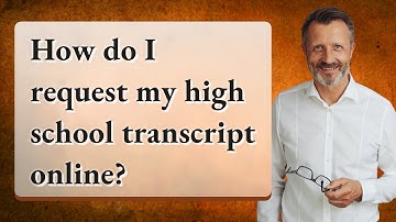 How do I request my high school transcript online?