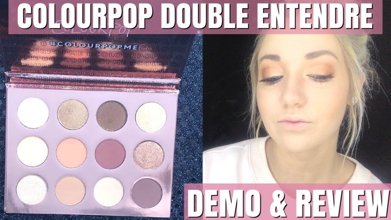 Colourpop Double Entendre Eyeshadow Palette Demo Review