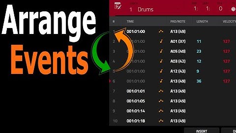 How To Move Events in Akai MPC List Edit Mode