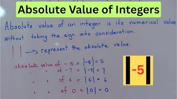 Absolute Value of an Integer