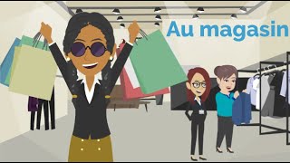 Conversation in french in a shop - Au magasin screenshot 3