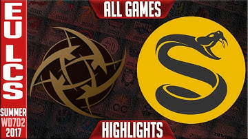 Ninjas In Pyjamas vs Splyce Highlights ALL GAMES   Week 7 EU LCS Summer 2017   NIP vs SPY