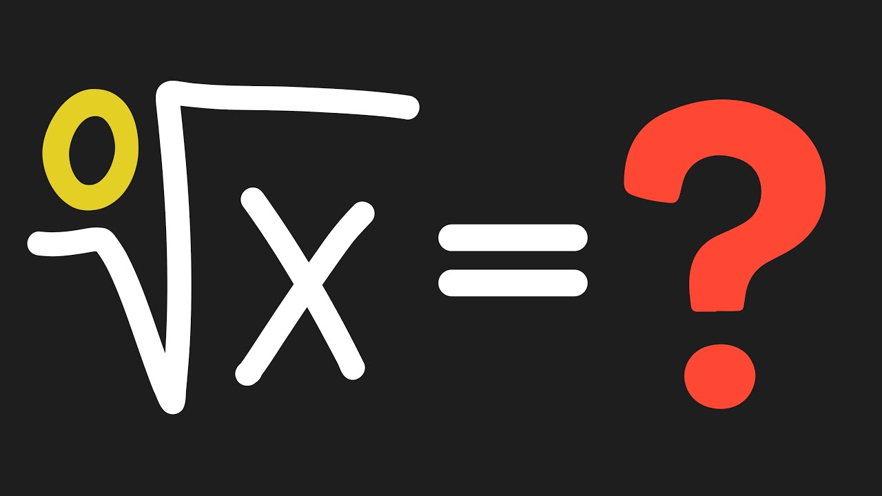 Тайна нулевого корня из X 🤯 | ⁰√X = ??