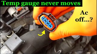 Chevy Cruze Temp gauge never moves/AC off due to High engine temp