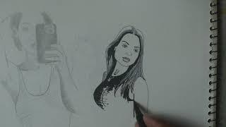 Drawing Lana Rhoades With Marker