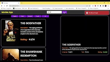 Movie Web App using Angular & MongoDB